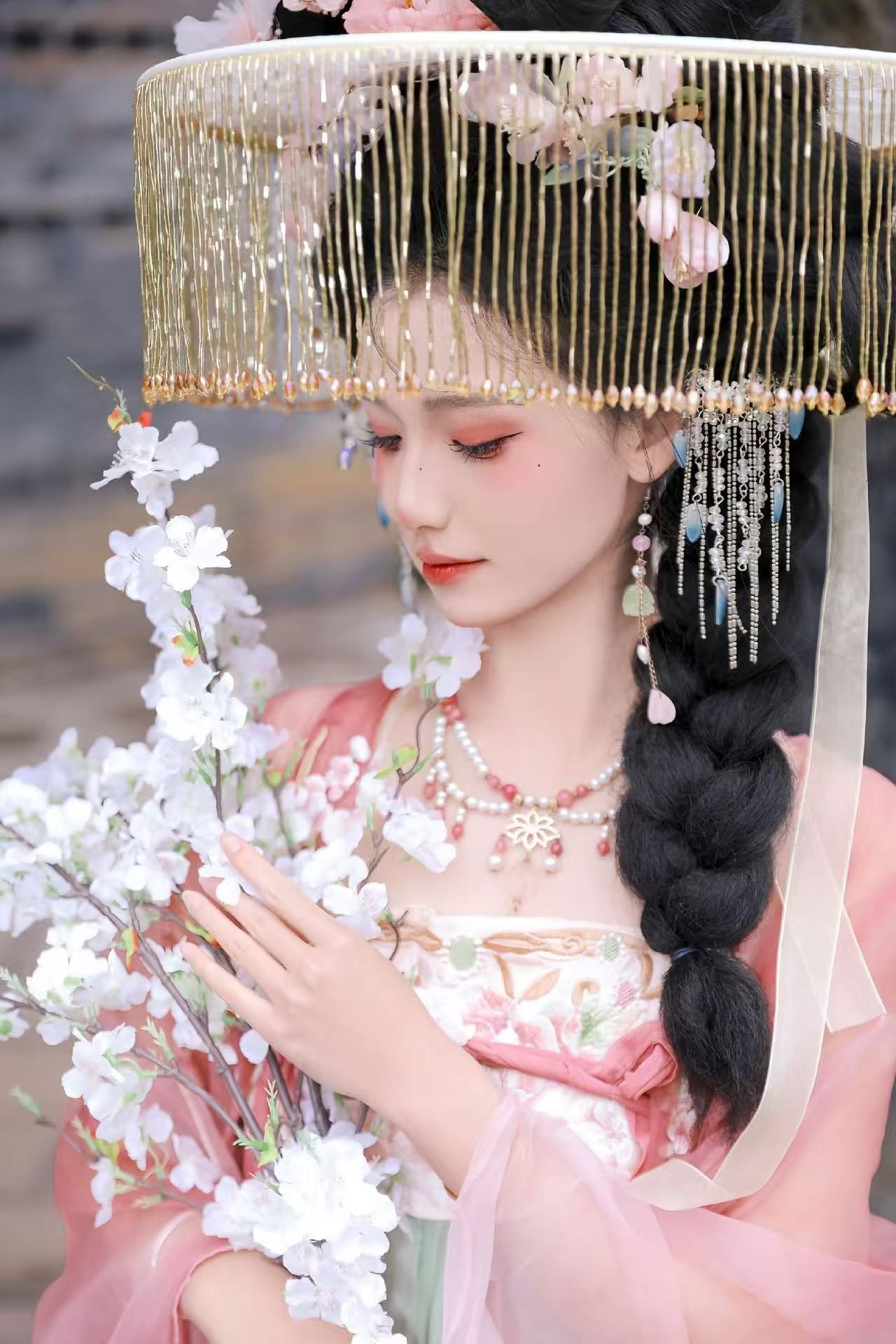 粉色帷帽 客片 1