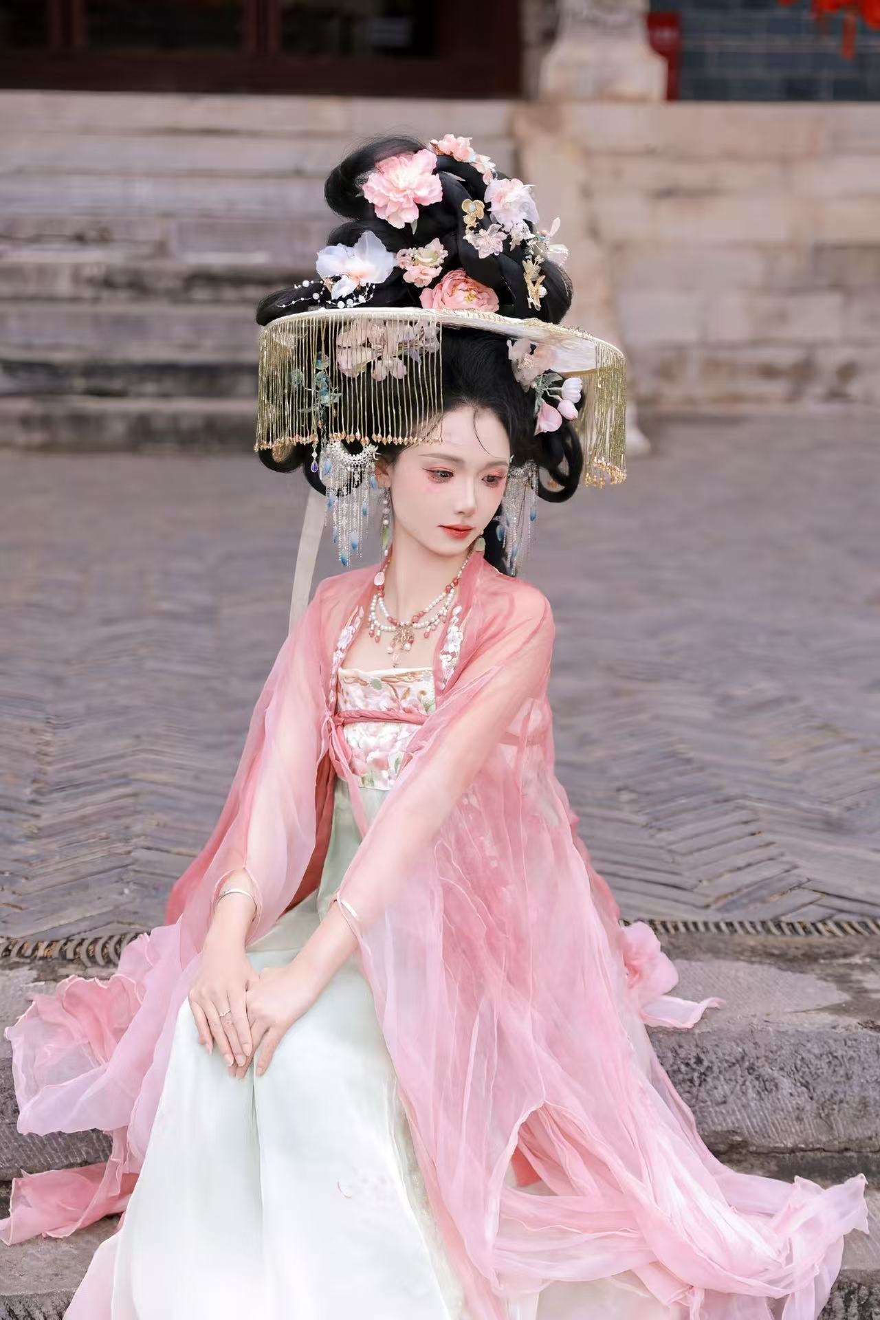 粉色帷帽 客片 3