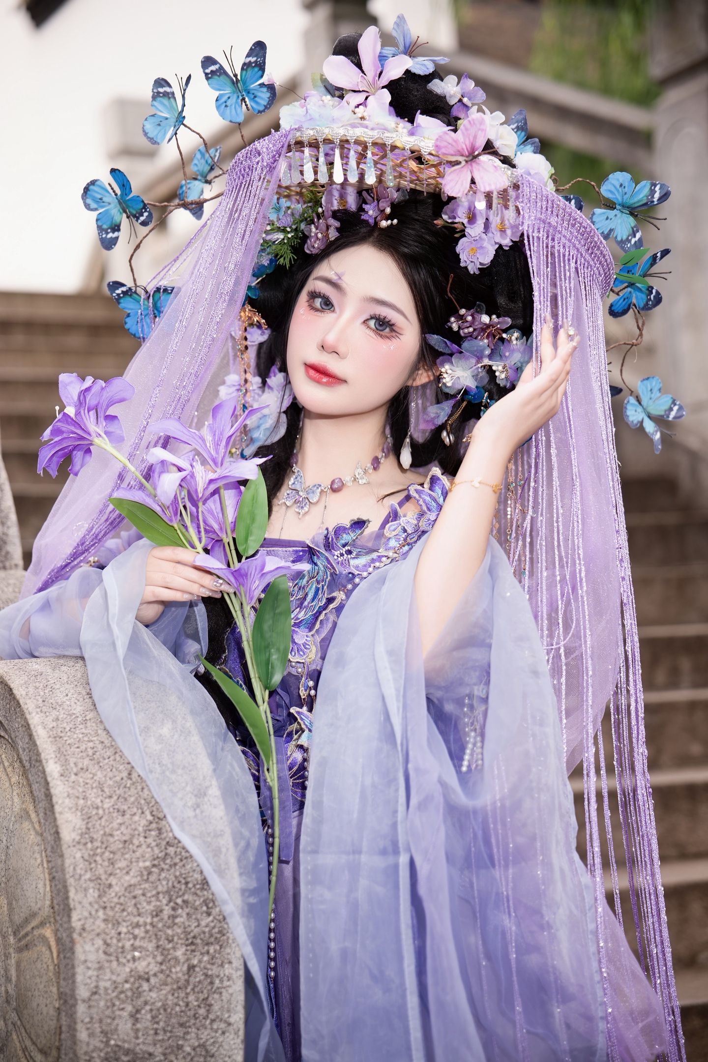 紫色帷帽 客片 3