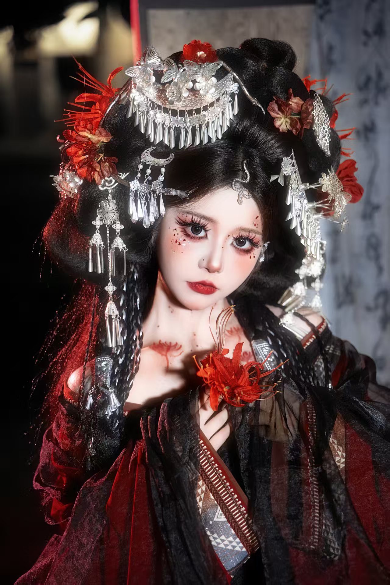 红色苗疆蛊女 客片 2