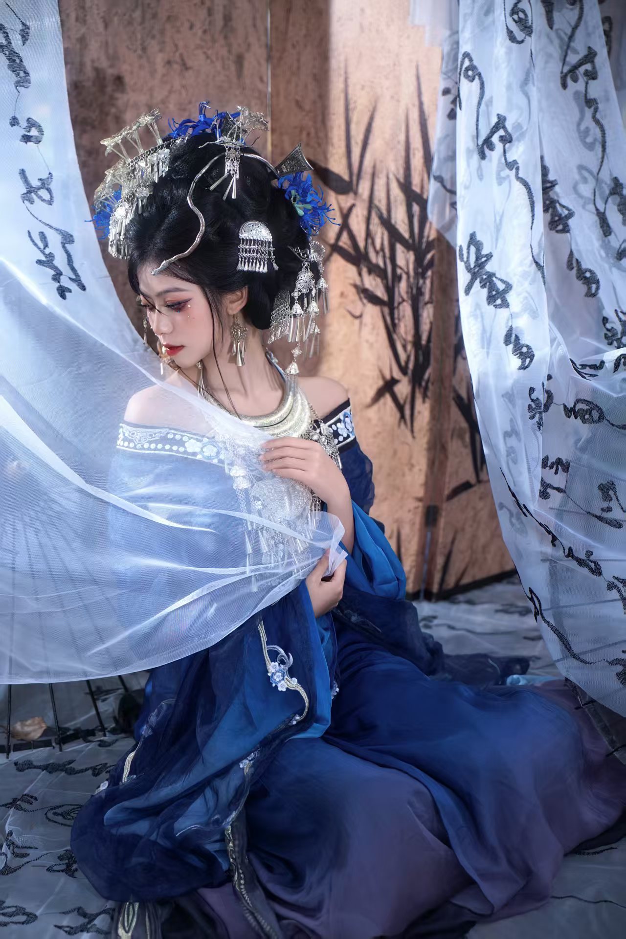 蓝色苗疆蛊女 客片 1