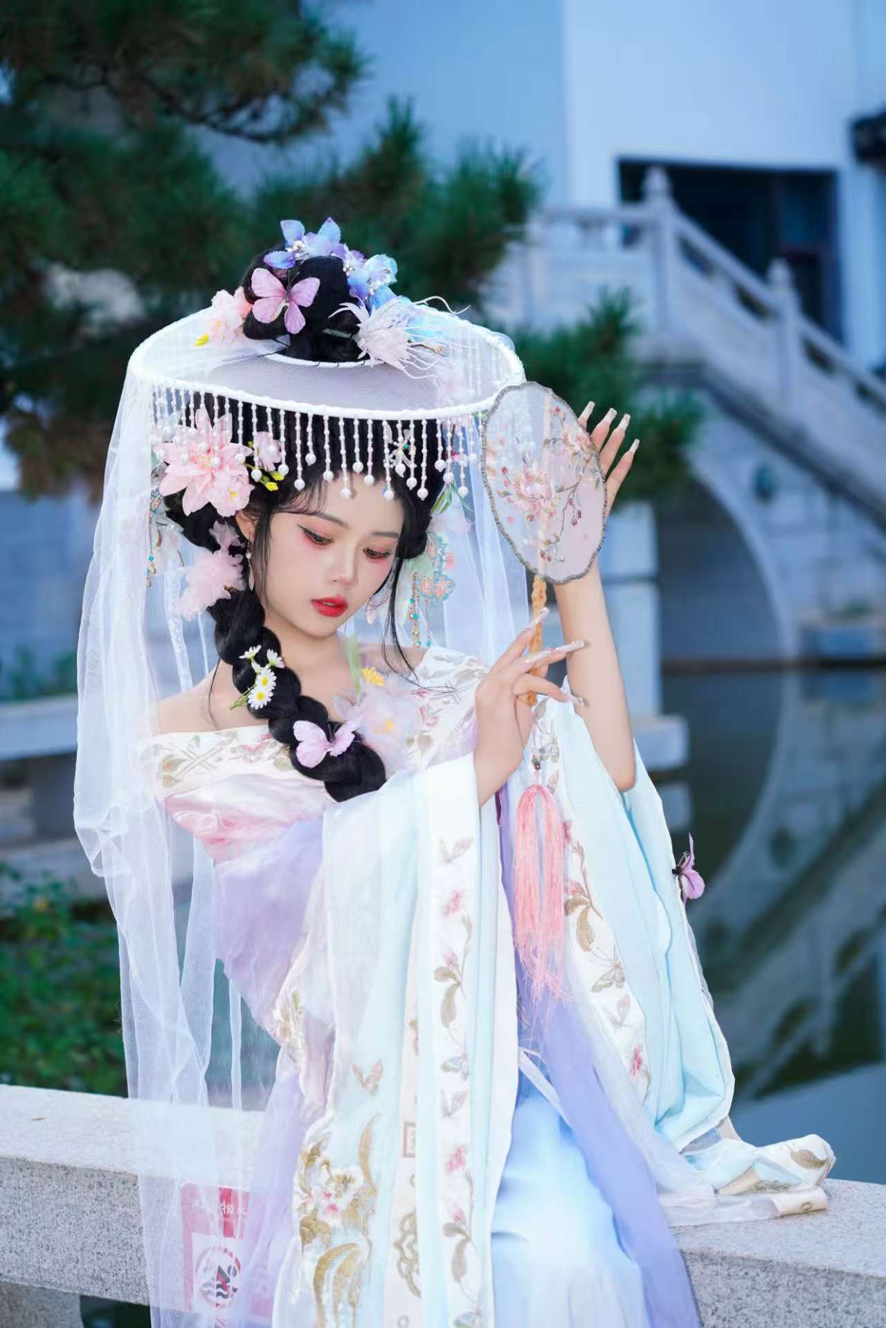 白色帷帽 客片 1
