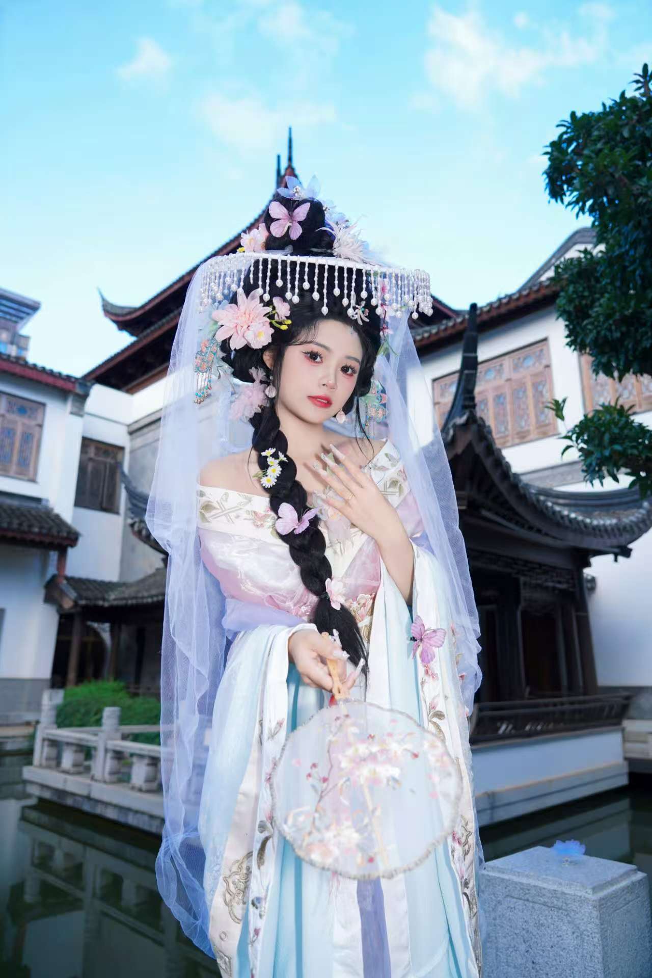 白色帷帽 客片 2