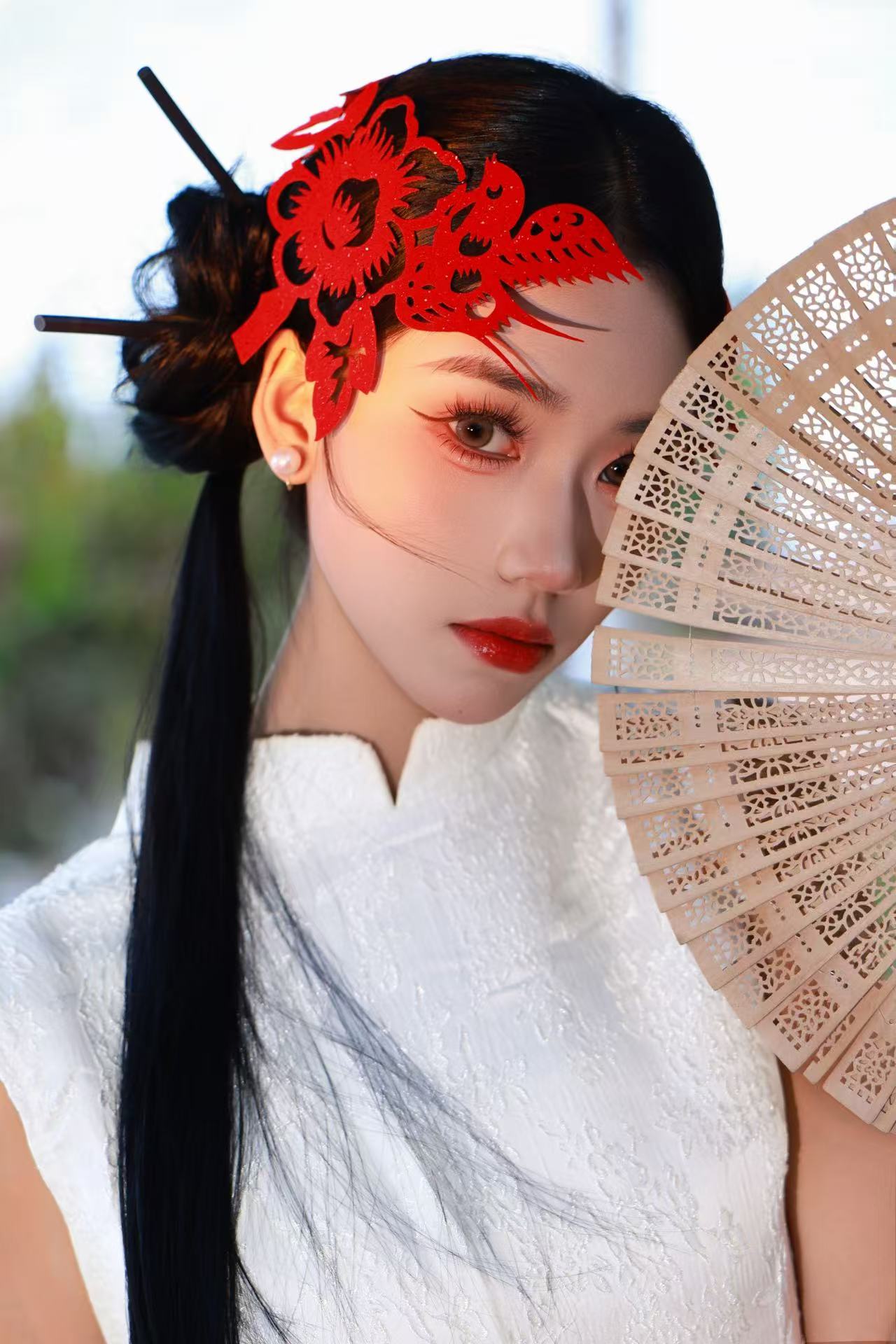 剪纸旗袍 客片 1