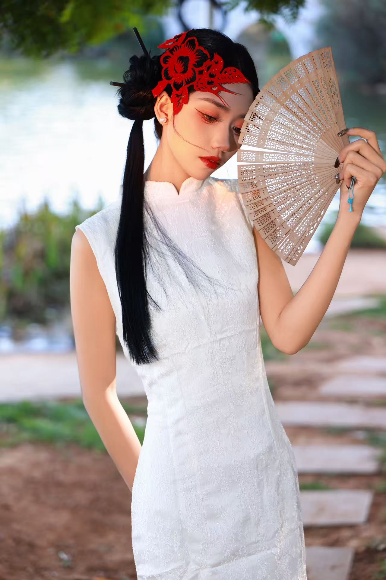 剪纸旗袍 客片 2
