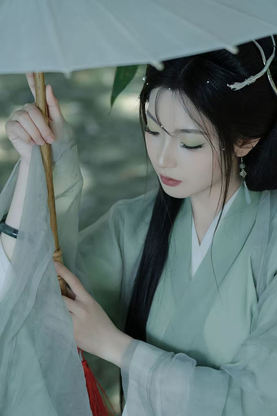 青色汉服 客片 1