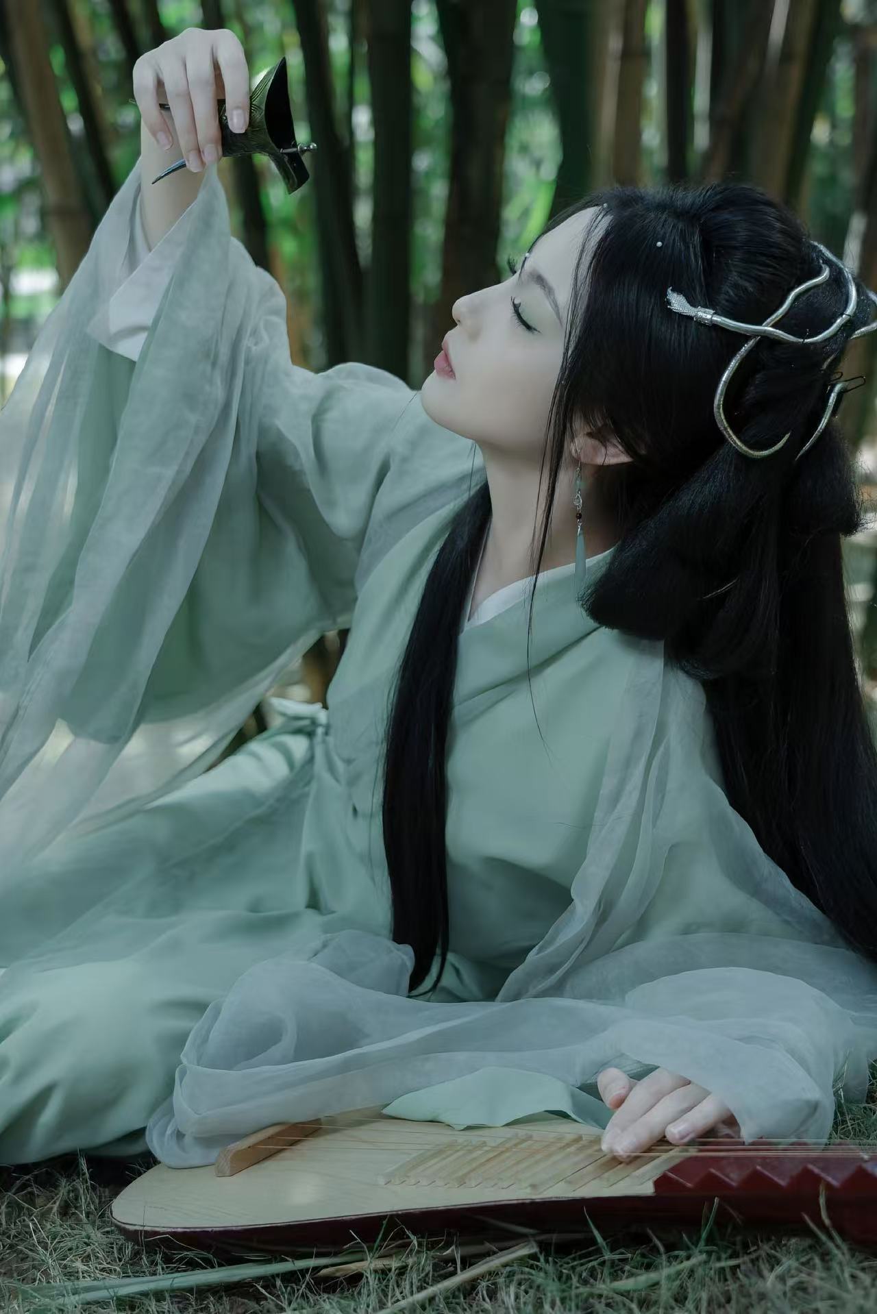 青色汉服 客片 2