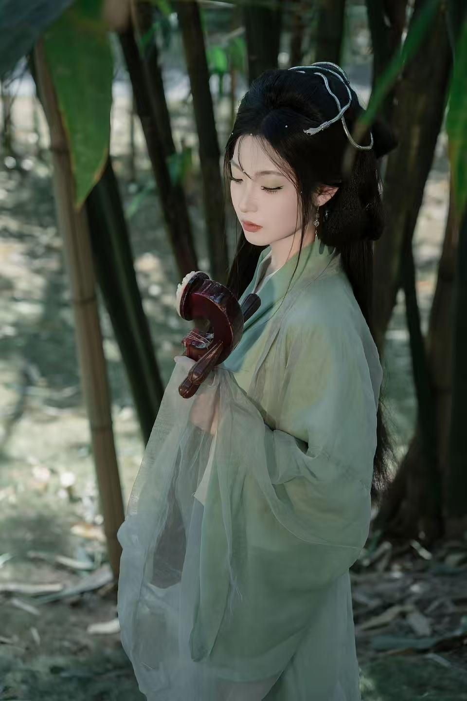 青色汉服 客片 3
