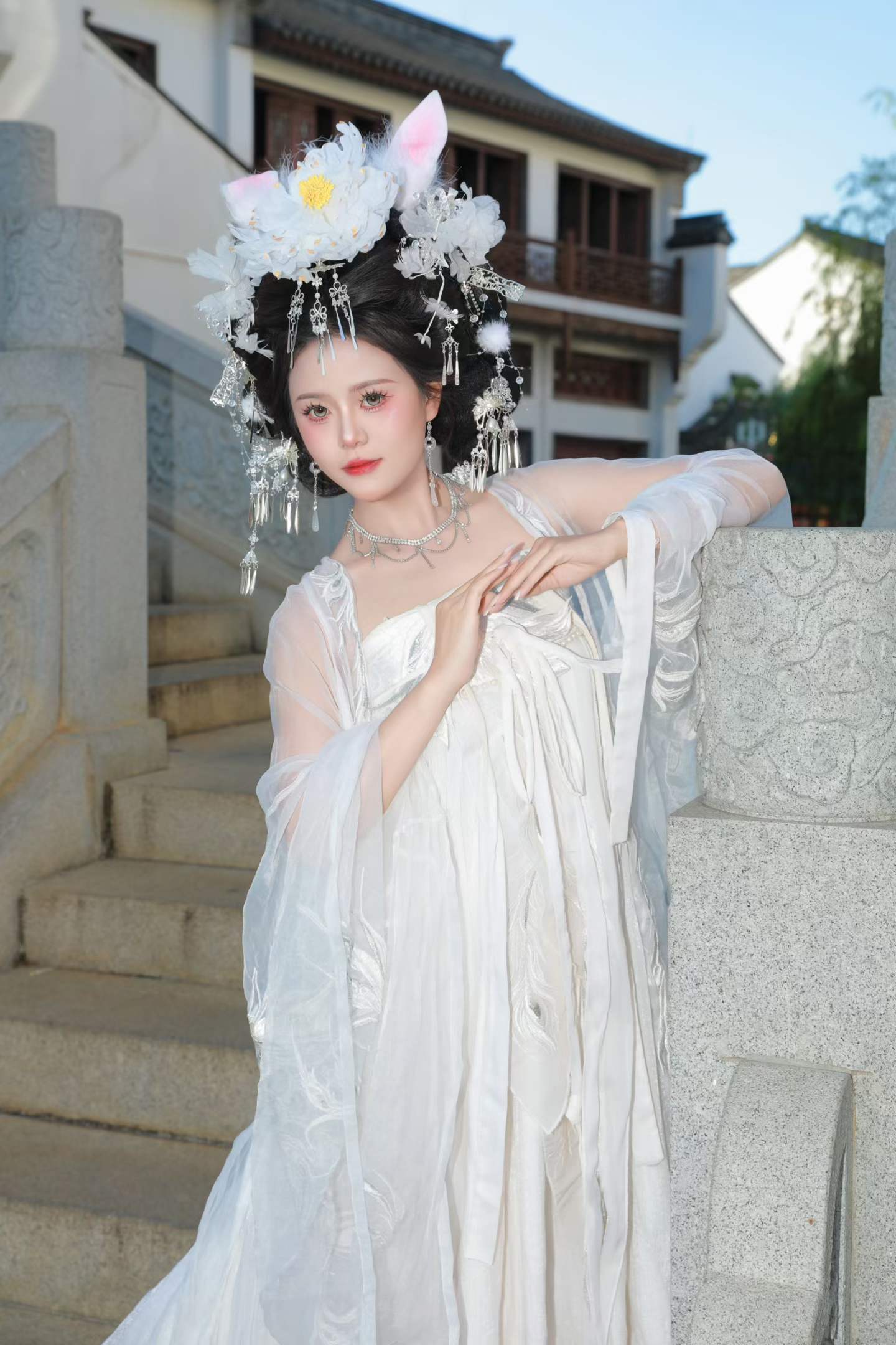 白色牡丹