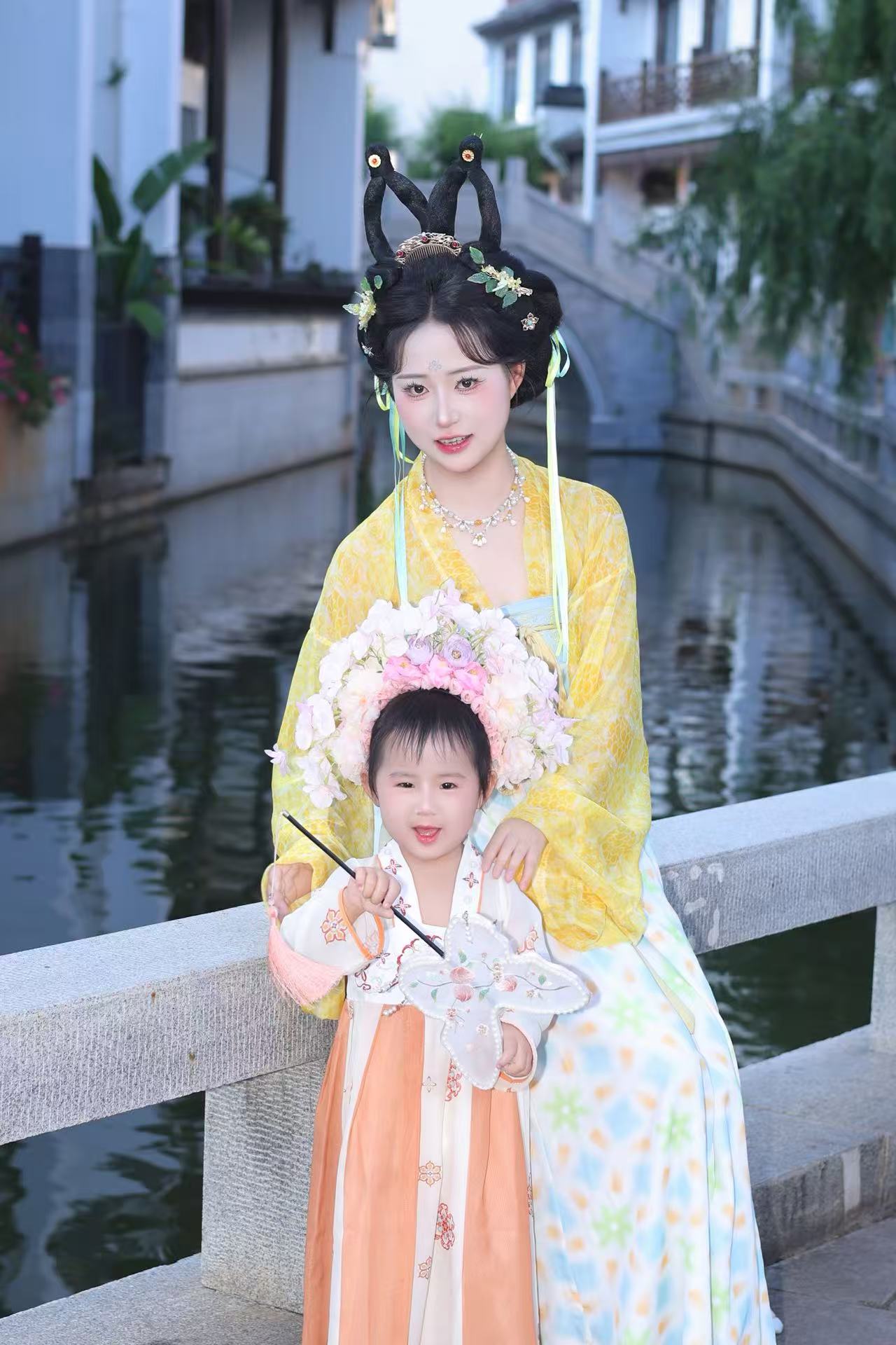 簪花、小唐风亲子 客片 2
