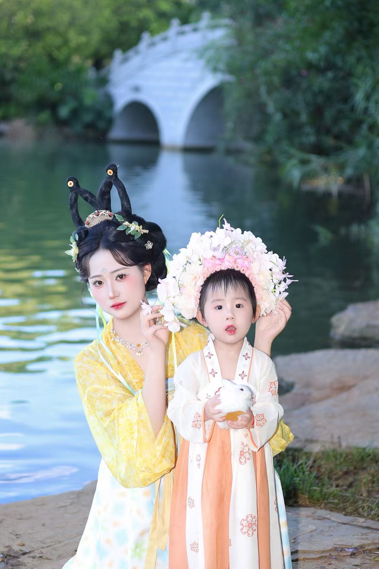 簪花、小唐风亲子 客片 1