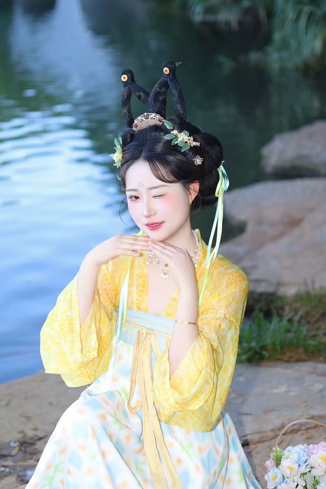 簪花、小唐风亲子 客片 3