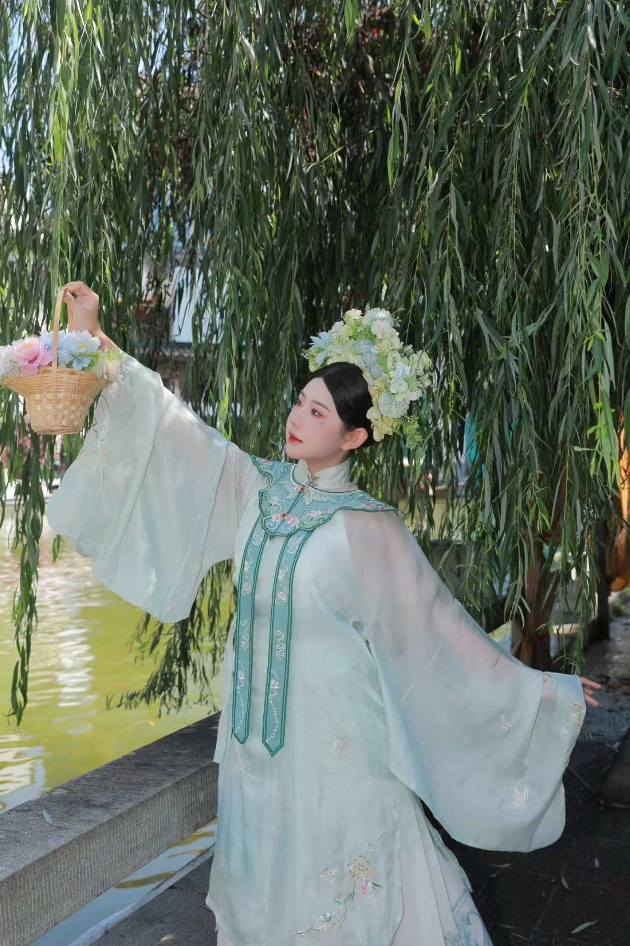 绿色簪花 客片 3